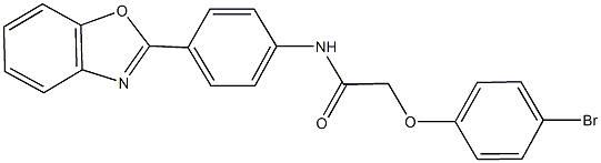 N-[4-(1,3-benzoxazol-2-yl)phenyl]-2-(4-bromophenoxy)acetamide 结构式