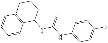 N-(4-chlorophenyl)-N'-(1,2,3,4-tetrahydro-1-naphthalenyl)urea 结构式
