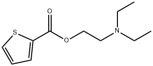 2-(diethylamino)ethyl 2-thiophenecarboxylate 结构式