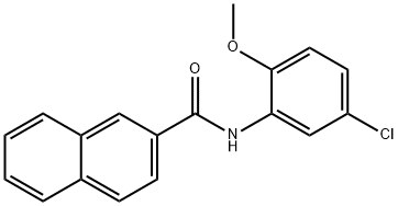 N-(5-chloro-2-methoxyphenyl)-2-naphthamide 结构式