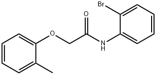 N-(2-bromophenyl)-2-(2-methylphenoxy)acetamide 结构式