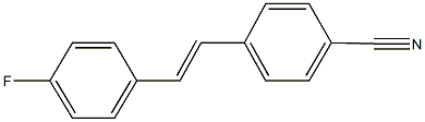 4-[2-(4-fluorophenyl)vinyl]benzonitrile 结构式