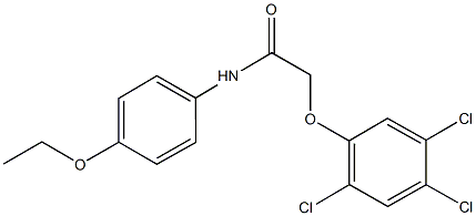 N-(4-ethoxyphenyl)-2-(2,4,5-trichlorophenoxy)acetamide 结构式