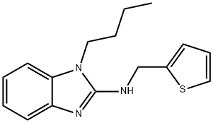 N-(1-butyl-1H-benzimidazol-2-yl)-N-(2-thienylmethyl)amine 结构式