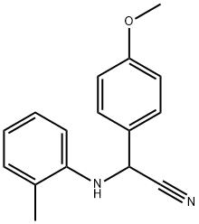 (4-methoxyphenyl)(2-toluidino)acetonitrile 结构式