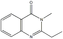 2-ethyl-3-methyl-4(3H)-quinazolinone 结构式