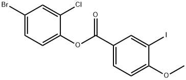 4-bromo-2-chlorophenyl 3-iodo-4-methoxybenzoate 结构式