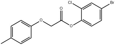 4-bromo-2-chlorophenyl (4-methylphenoxy)acetate 结构式