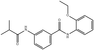 N-(2-ethoxyphenyl)-3-(isobutyrylamino)benzamide 结构式