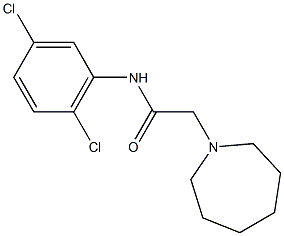 2-(1-azepanyl)-N-(2,5-dichlorophenyl)acetamide 结构式