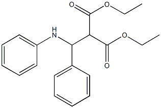 diethyl 2-[anilino(phenyl)methyl]malonate 结构式