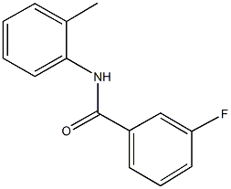 3-fluoro-N-(2-methylphenyl)benzamide 结构式