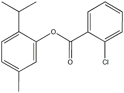 2-isopropyl-5-methylphenyl 2-chlorobenzoate 结构式