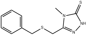 5-[(benzylsulfanyl)methyl]-4-methyl-4H-1,2,4-triazole-3-thiol 结构式