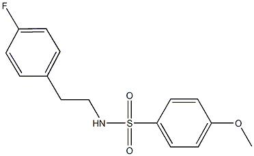 N-[2-(4-fluorophenyl)ethyl]-4-methoxybenzenesulfonamide 结构式