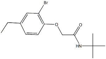 2-(2-bromo-4-ethylphenoxy)-N-(tert-butyl)acetamide 结构式