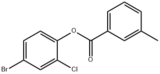 4-bromo-2-chlorophenyl 3-methylbenzoate 结构式