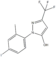 1-(4-iodo-2-methylphenyl)-3-(trifluoromethyl)-1H-pyrazol-5-ol 结构式