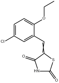 5-(5-chloro-2-ethoxybenzylidene)-1,3-thiazolidine-2,4-dione 结构式