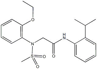 2-[2-ethoxy(methylsulfonyl)anilino]-N-(2-isopropylphenyl)acetamide 结构式