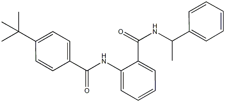 2-[(4-tert-butylbenzoyl)amino]-N-(1-phenylethyl)benzamide 结构式