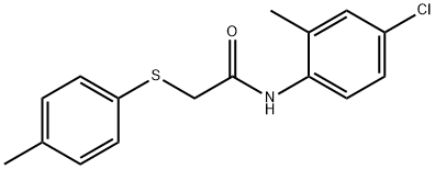 N-(4-chloro-2-methylphenyl)-2-[(4-methylphenyl)sulfanyl]acetamide 结构式