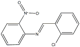 N-(2-chlorobenzylidene)-2-nitroaniline 结构式