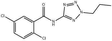 2,5-dichloro-N-(2-propyl-2H-tetraazol-5-yl)benzamide 结构式