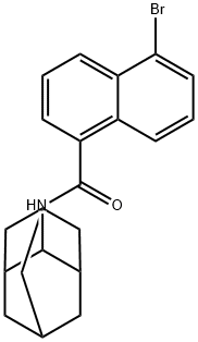 N-(2-adamantyl)-5-bromo-1-naphthamide 结构式