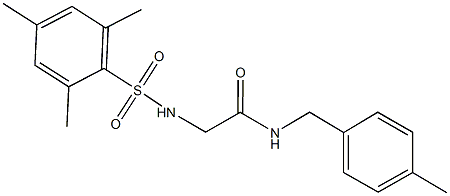 2-[(mesitylsulfonyl)amino]-N-(4-methylbenzyl)acetamide 结构式