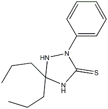 2-phenyl-5,5-dipropyl-1,2,4-triazolidine-3-thione 结构式