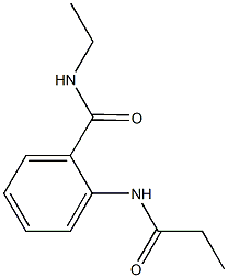 N-ethyl-2-(propionylamino)benzamide 结构式