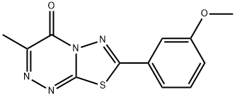 7-(3-methoxyphenyl)-3-methyl-4H-[1,3,4]thiadiazolo[2,3-c][1,2,4]triazin-4-one 结构式