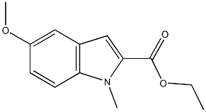 ethyl 5-methoxy-1-methyl-1H-indole-2-carboxylate 结构式