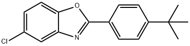 2-(4-tert-butylphenyl)-5-chloro-1,3-benzoxazole 结构式