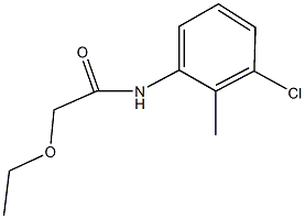 N-(3-chloro-2-methylphenyl)-2-ethoxyacetamide 结构式