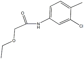 N-(3-chloro-4-methylphenyl)-2-ethoxyacetamide 结构式