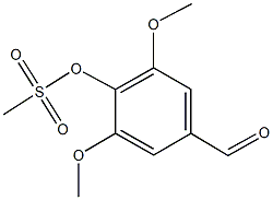 4-formyl-2,6-dimethoxyphenyl methanesulfonate 结构式