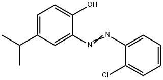 2-[(2-chlorophenyl)diazenyl]-4-isopropylphenol 结构式