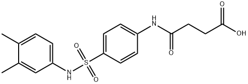 4-{4-[(3,4-dimethylanilino)sulfonyl]anilino}-4-oxobutanoic acid 结构式