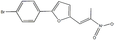 2-(4-bromophenyl)-5-(2-nitro-1-propenyl)furan 结构式