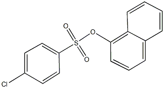 1-naphthyl4-chlorobenzenesulfonate 结构式