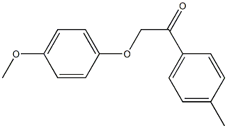 2-(4-methoxyphenoxy)-1-(4-methylphenyl)ethanone 结构式