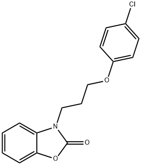 3-[3-(4-chlorophenoxy)propyl]-1,3-benzoxazol-2(3H)-one 结构式