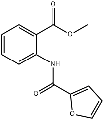 2-(呋喃-2-甲酰胺基)苯甲酸甲酯 结构式