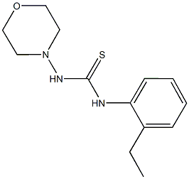 N-(2-ethylphenyl)-N'-(4-morpholinyl)thiourea 结构式