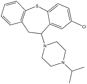 1-(8-chloro-10,11-dihydrodibenzo[b,f]thiepin-10-yl)-4-isopropylpiperazine 结构式