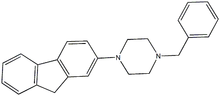 1-benzyl-4-(9H-fluoren-2-yl)piperazine 结构式