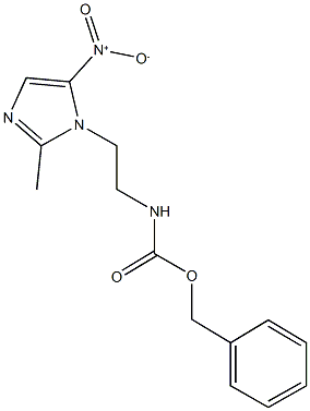 benzyl 2-{5-nitro-2-methyl-1H-imidazol-1-yl}ethylcarbamate 结构式