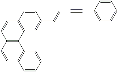 2-(4-phenyl-1-buten-3-ynyl)benzo[c]phenanthrene 结构式